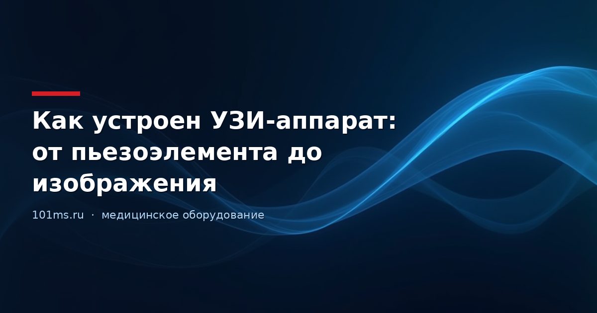 Как устроен УЗИ-аппарат: от пьезоэлемента до изображения